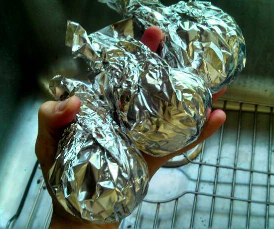 foil wrapped