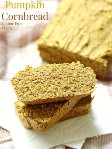 Buckwheat Pumpkin Cornbread | Strength and Sunshine @RebeccaGF666 Take your cornbread to the next level with a healthy twist of adding pumpkin and buckwheat flour! This Buckwheat Pumpkin Cornbread recipe is comfort food to warm every gluten-free and vegan soul without sacrificing taste!