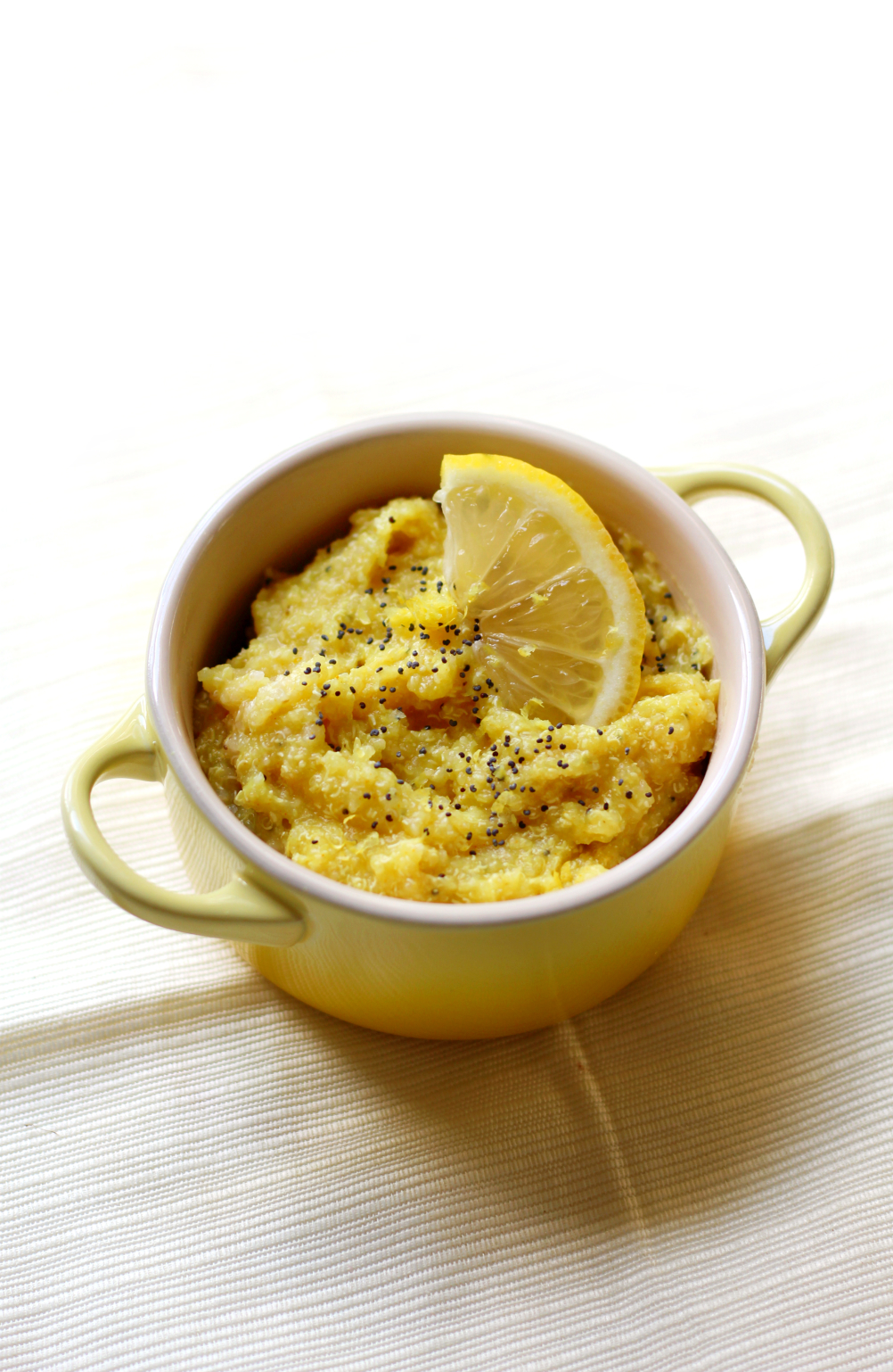 Lemon Poppy Seed Quinoa Flakes | Strength and Sunshine @RebeccaGF666 A sweet, protein-packed zing for breakfast! Gluten-free and vegan lemon poppy seed quinoa flakes is a perfect warm porridge recipe that will leave you feeling bright and ready to start you day in a healthy way!