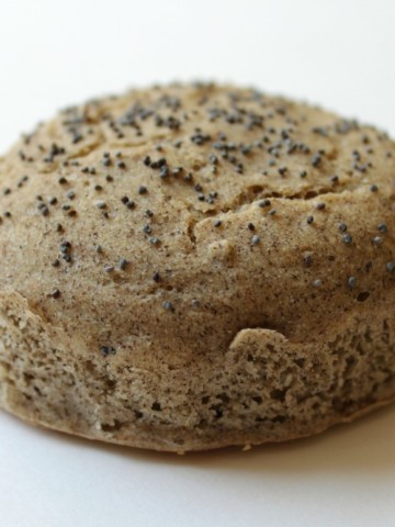 single buckwheat english muffin bun