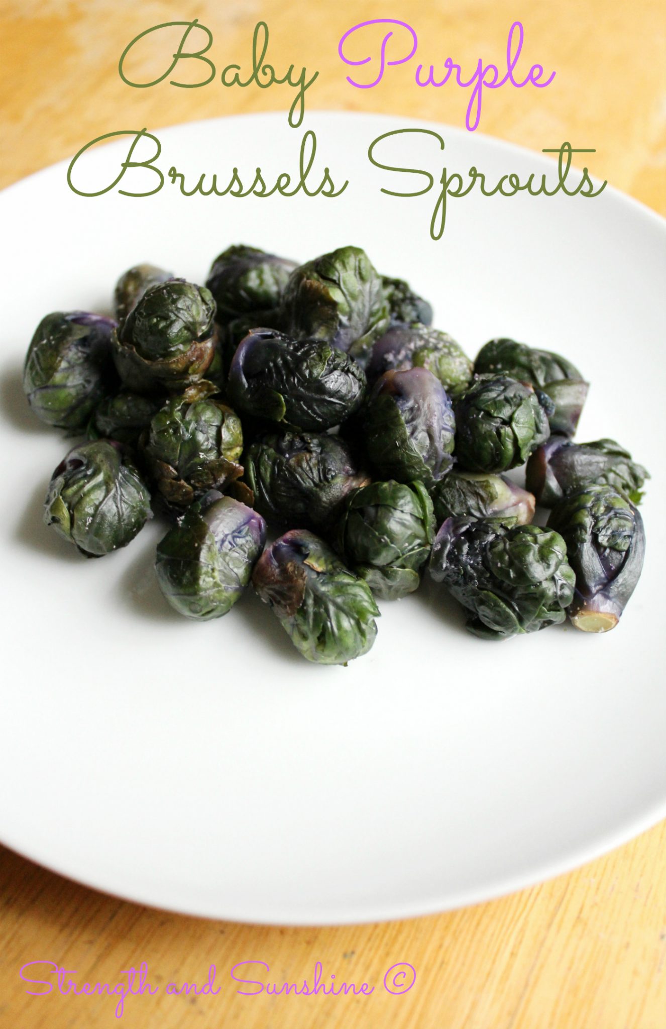 Baby Purple Brussels Sprouts | Strength and Sunshine @RebeccaGF666 #brusselssprouts #vegatables
