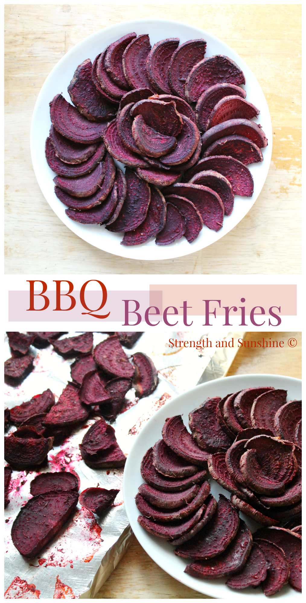 BBQ Beet Fries | Strength and Sunshine @RebeccaGF666 The perfect low-carb baked fry recipe that's gluten-free, vegan, and paleo to fit every dietary need while still being a delicious summer staple!
