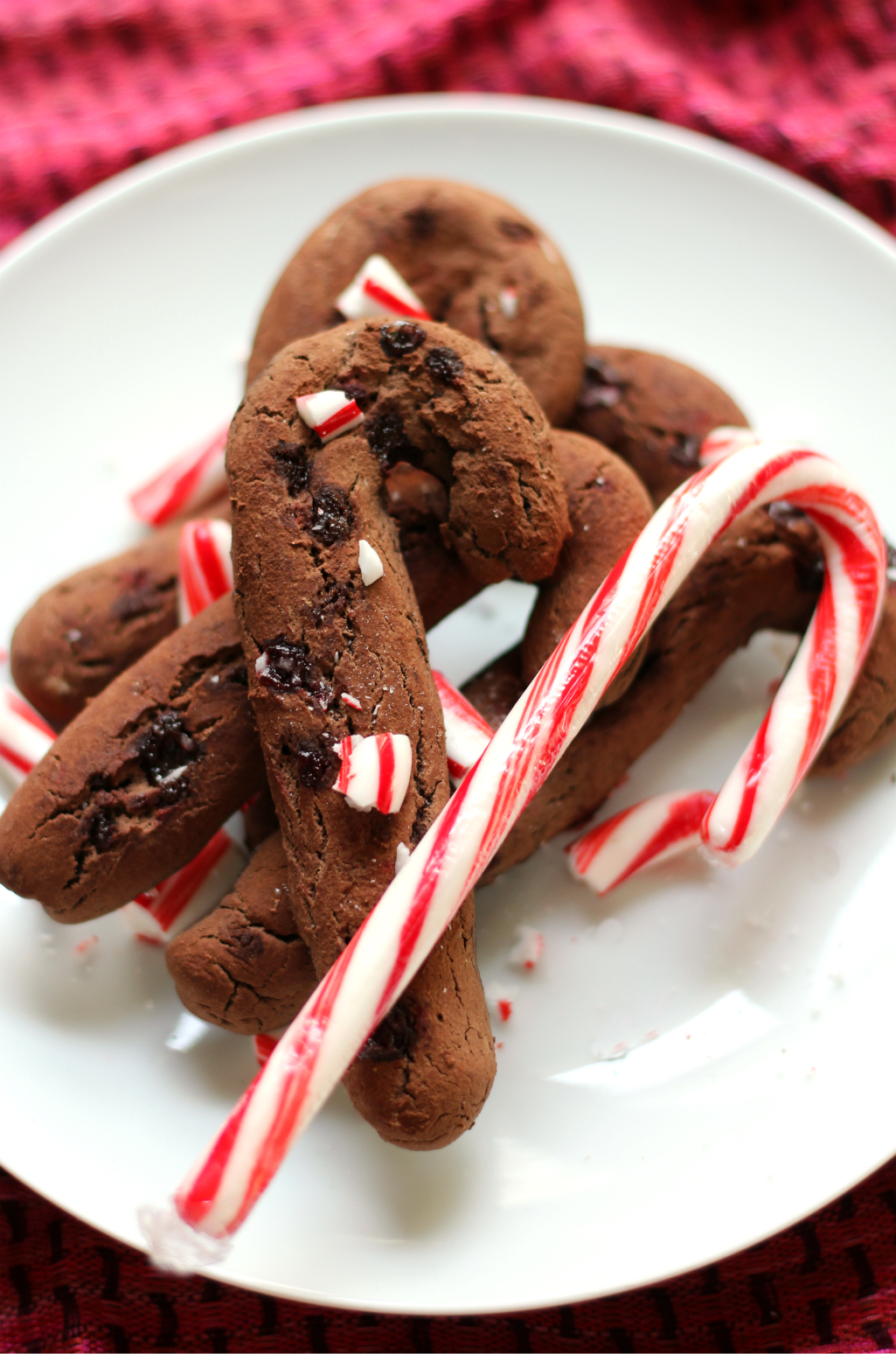 Chocolate Candy Cane Crunch Cookies | Strength and Sunshine @RebeccaGF666 Naughty or nice, baking these cookies will put you on the nice list! Chocolate Candy Cane Crunch Cookies to celebrate the season! Gluten-free and vegan, healthy and delicious, the perfect chocolate and peppermint holiday cookie dessert recipe for kids of all ages! 