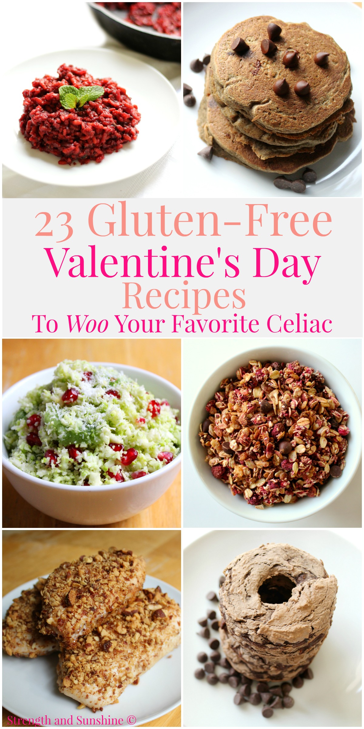 23 Gluten-Free Valentine's Day Recipes To Woo Your Favorite Celiac | Strength and Sunshine @RebeccaGF666 Win the heart of any celiac with these 23 sweet and savory gluten-free Valentine's Day recipes. Nothing proves your love more than delicious and safe treats and eats that will woo any celiac in your life!