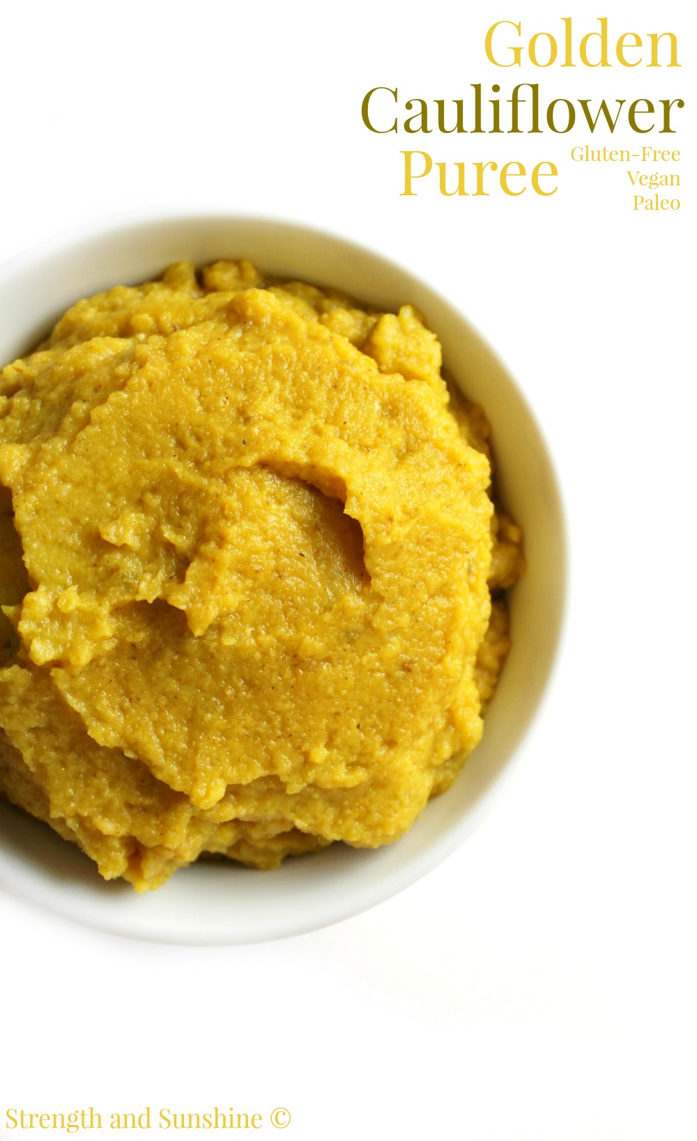 Golden Cauliflower Puree | Strength and Sunshine @RebeccaGF666 ﻿A simple golden cauliflower puree with golden beets, Indian spices, and coconut milk. A healing and nourishing side dish recipe for gluten-free, vegan, and paleo eaters alike.