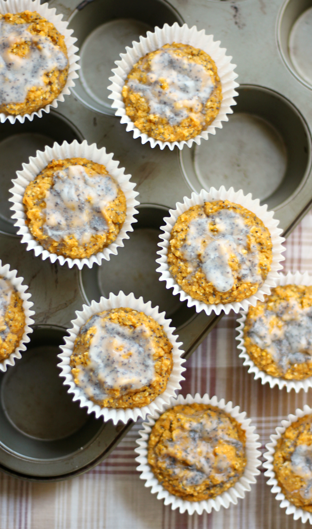 Lively Lemon Poppy Seed Muffins | Strength and Sunshine @RebeccaGF666 It's always springtime with these vibrant, healthy, lively lemon poppy seed muffins! A fun, veggie-packed, gluten-free, vegan breakfast or snack recipe that will leave you feeling happy and bright!