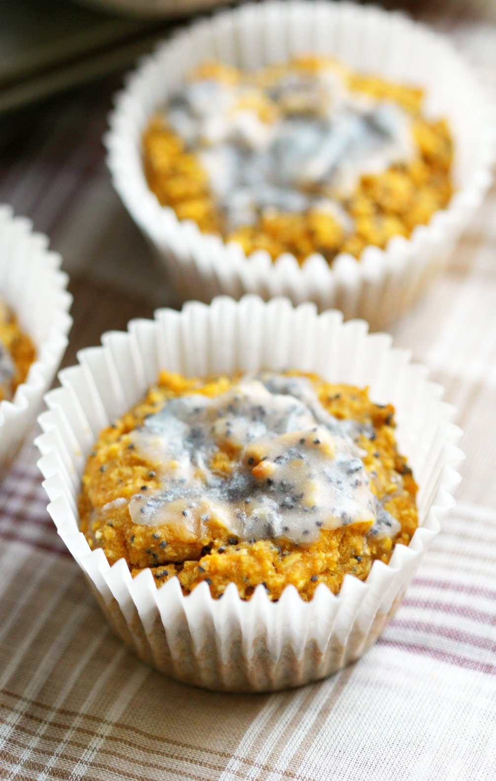 Lively Lemon Poppy Seed Muffins | Strength and Sunshine @RebeccaGF666 It's always springtime with these vibrant, healthy, lively lemon poppy seed muffins! A fun, veggie-packed, gluten-free, vegan breakfast or snack recipe that will leave you feeling happy and bright!