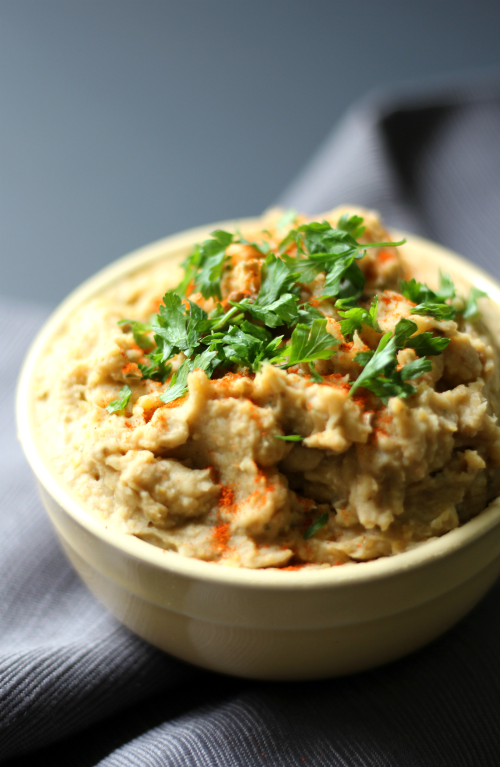 Baba Ghanoush Hummus | Strength and Sunshine @RebeccaGF666 Combine 2 of the best dip recipes to make Baba Ghanoush Hummus! Full of deep, smoky, and roasted flavors, this condiment will seem like a meal! Gluten-free, vegan, and nut-free, with eggplant and chickpeas, you'll get your healthy veggies and protein in one dip!