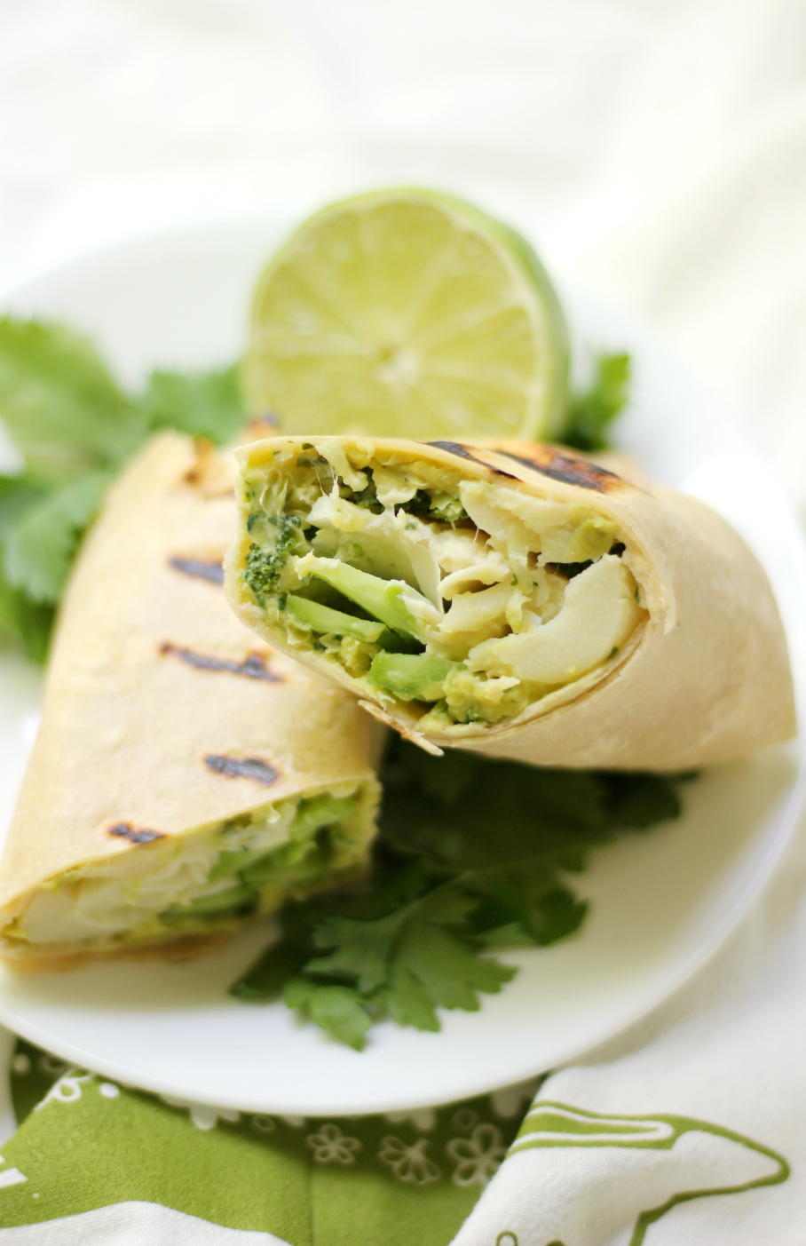 Grilled Green Goddess Wraps | Strength and Sunshine @RebeccaGF666 No more boring lunches! These Grilled Green Goddess Wraps are full of green goodness and nutrition with a lima bean spread, broccoli, and hearts of palm! Gluten-free, nut-free, and vegan, these wraps are a healthy recipe that's school or work friendly and freezable!