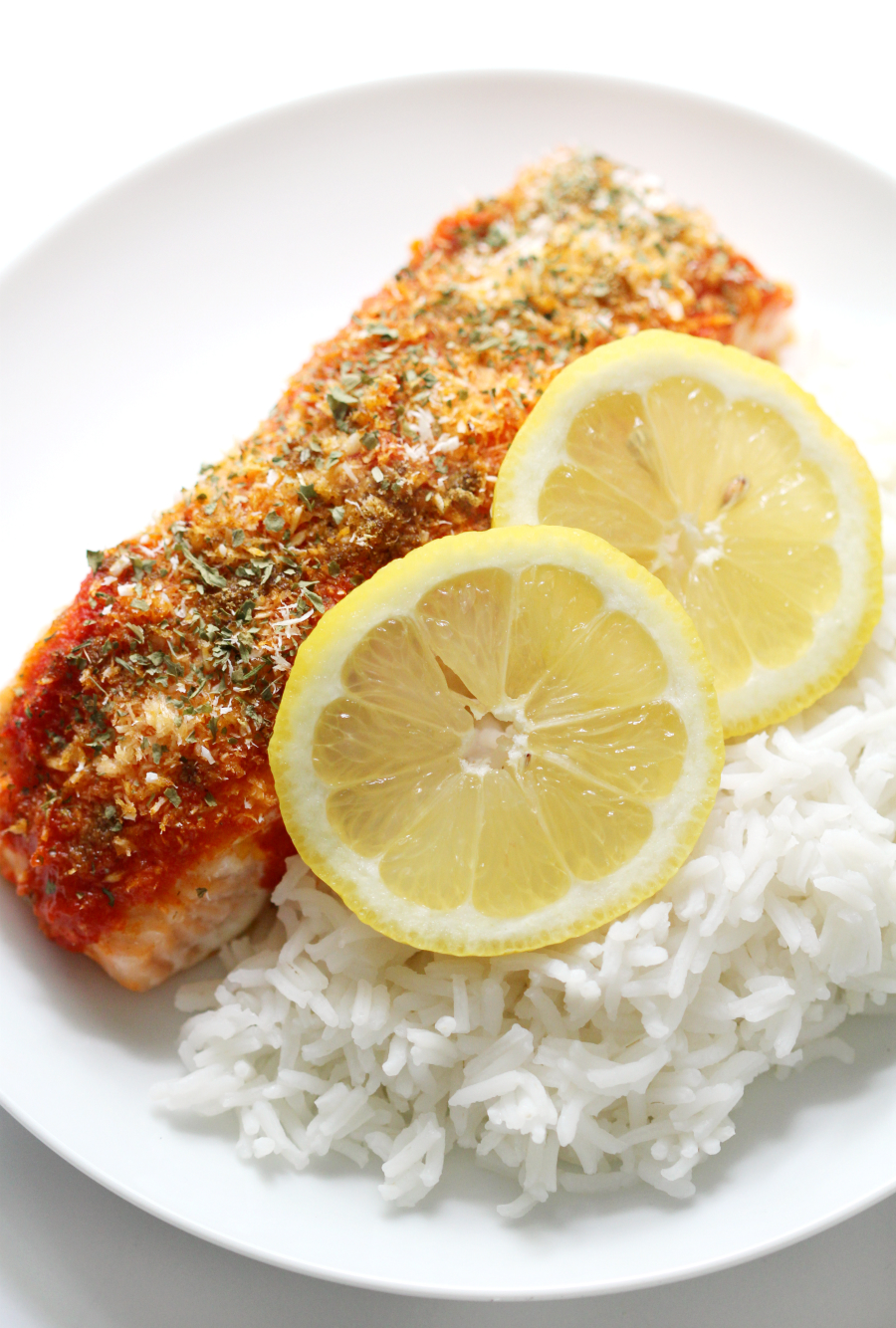 Harissa Salmon with Shredded Coconut | Strength and Sunshine @RebeccaGF666 A delicious new way to flavor up your favorite fish! Harissa Salmon with Shredded Coconut is a healthy new recipe to add to the dinner plate. Gluten-Free, paleo, and whole 30 friendly, so you'll never be bored!