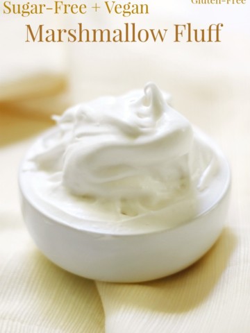 How-To Make Sugar-Free Vegan Marshmallow Fluff | Strength and Sunshine @RebeccaGF666 The easiest way to make sugar-free, allergy-free, vegan marshmallow fluff with an unexpected ingredient! This multi-purpose condiment & sweet topping recipe will become a staple and have you buying cans of beans just for aquafaba!