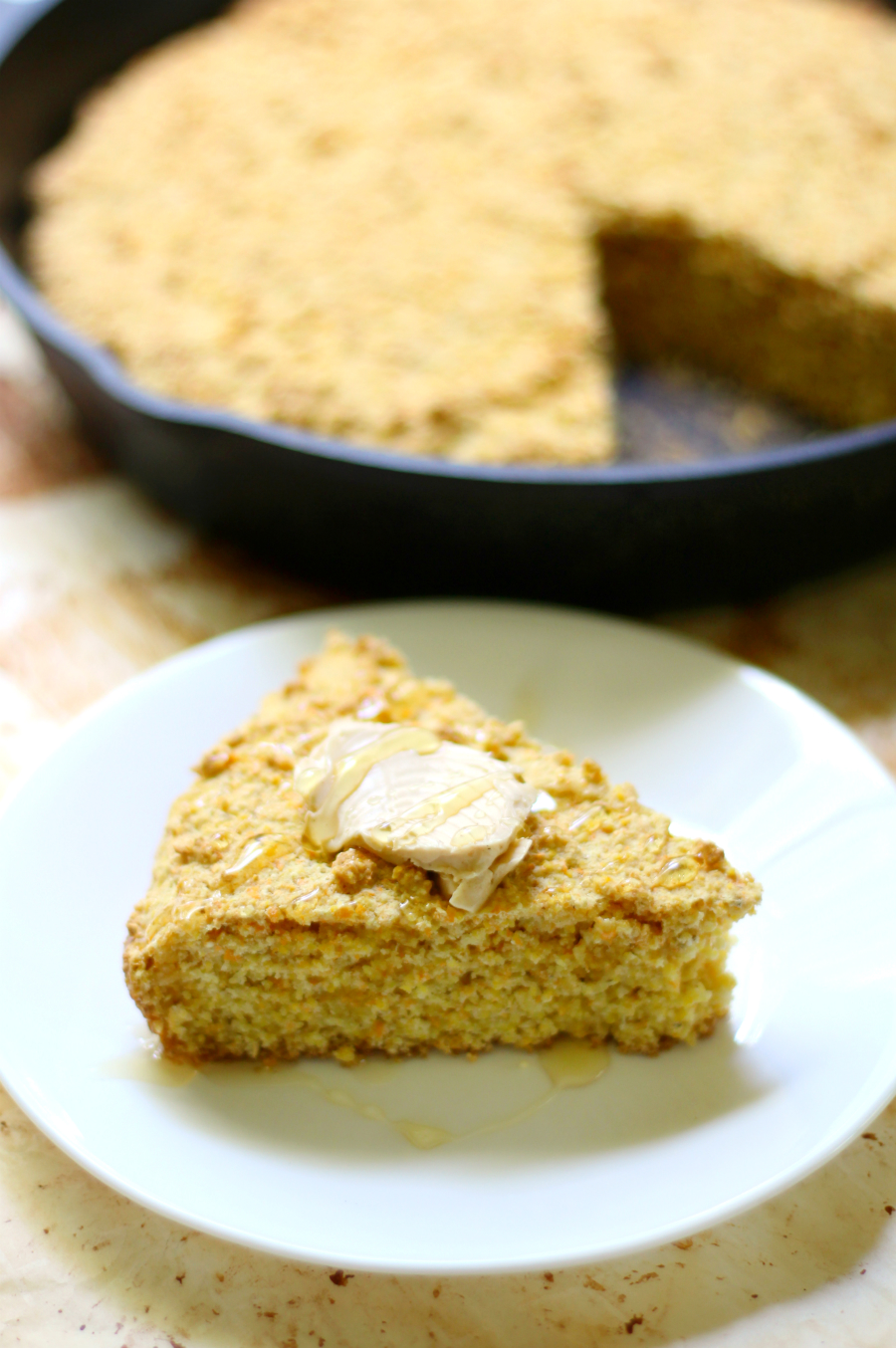 Rustic Gluten-Free Cornbread | Strength and Sunshine @RebeccaGF666 Enjoy the old-fashioned classic once again! Rustic Gluten-Free Cornbread that's vegan and top 8 allergy-free. Baked right in your grandma's seasoned cast iron skillet, this cornbread recipe will bring back all the comfort and good feels!