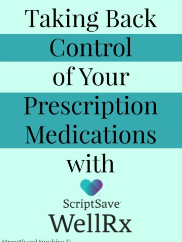 Taking Back Control Of Your Prescription Medications | Strength and Sunshine @RebeccaGF666 You don't always get to decide if maintaining your health and safety requires the use of prescription medications. Now you can stay in control of them from cost to location and have more peace of mind with the help of ScriptSave® WellRx. AD
