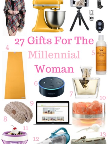 27 Gifts For The Millennial Woman | Strength and Sunshine @RebeccaGF666 27 Gifts for the Millennial Woman in your life! Something for everyone, from practical to fun, cozy, and delicious! You can be sure she will love these gift ideas and will actually use them!