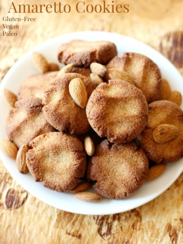 Grain-Free Amaretto Cookies | Strength and Sunshine @RebeccaGF666 The classic Italian cookie now as a healthy gluten-free, vegan, and paleo recipe! Grain-Free Amaretto Cookies made with almond flour and no added sugars or oils will be a delicious addition to the dessert platter!