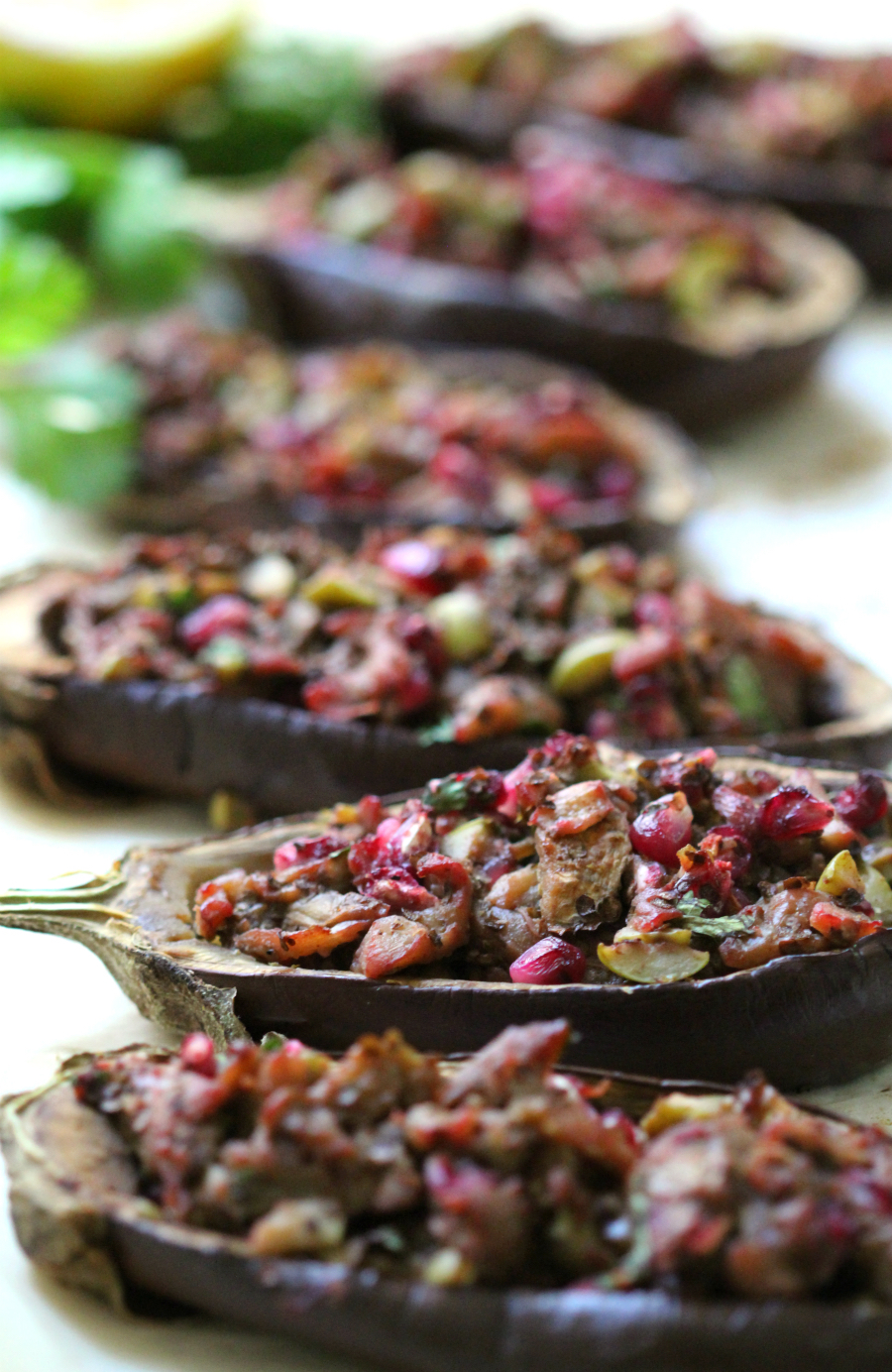 Middle Eastern Twice-Baked Baby Eggplants | Strength and Sunshine @RebeccaGF666 Flavorful Middle Eastern Twice-Baked Baby Eggplants make a delicious gluten-free, vegan, paleo, and allergy-free appetizer or side dish. An easy plant-based recipe that will wow the tastebuds with new exciting flavors!