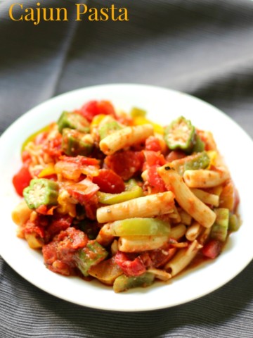 One-Pot Cajun Pasta (Gluten-Free, Vegan) | Strength and Sunshine @RebeccaGF666 An easy One-Pot Cajun Pasta dinner recipe that's allergy-free, gluten-free, and vegan! A healthy meatless dish filled with bell pepper, okra, tomatoes, and loads of flavorful spices and herbs all mixed together with your favorite pasta!