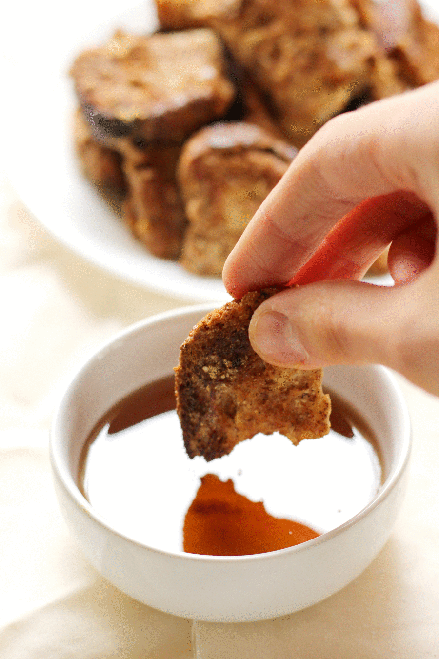Gluten-Free Cinnamon French Toast Bites (Allergy-Free, Vegan) | Strength and Sunshine @RebeccaGF666 Breakfast just got even more fun! Gluten-Free Cinnamon French Toast Bites that are allergy-free, vegan, and perfect for little hands! An easy recipe perfect for a healthy weekend treat! Kid-loved and mom-approved!