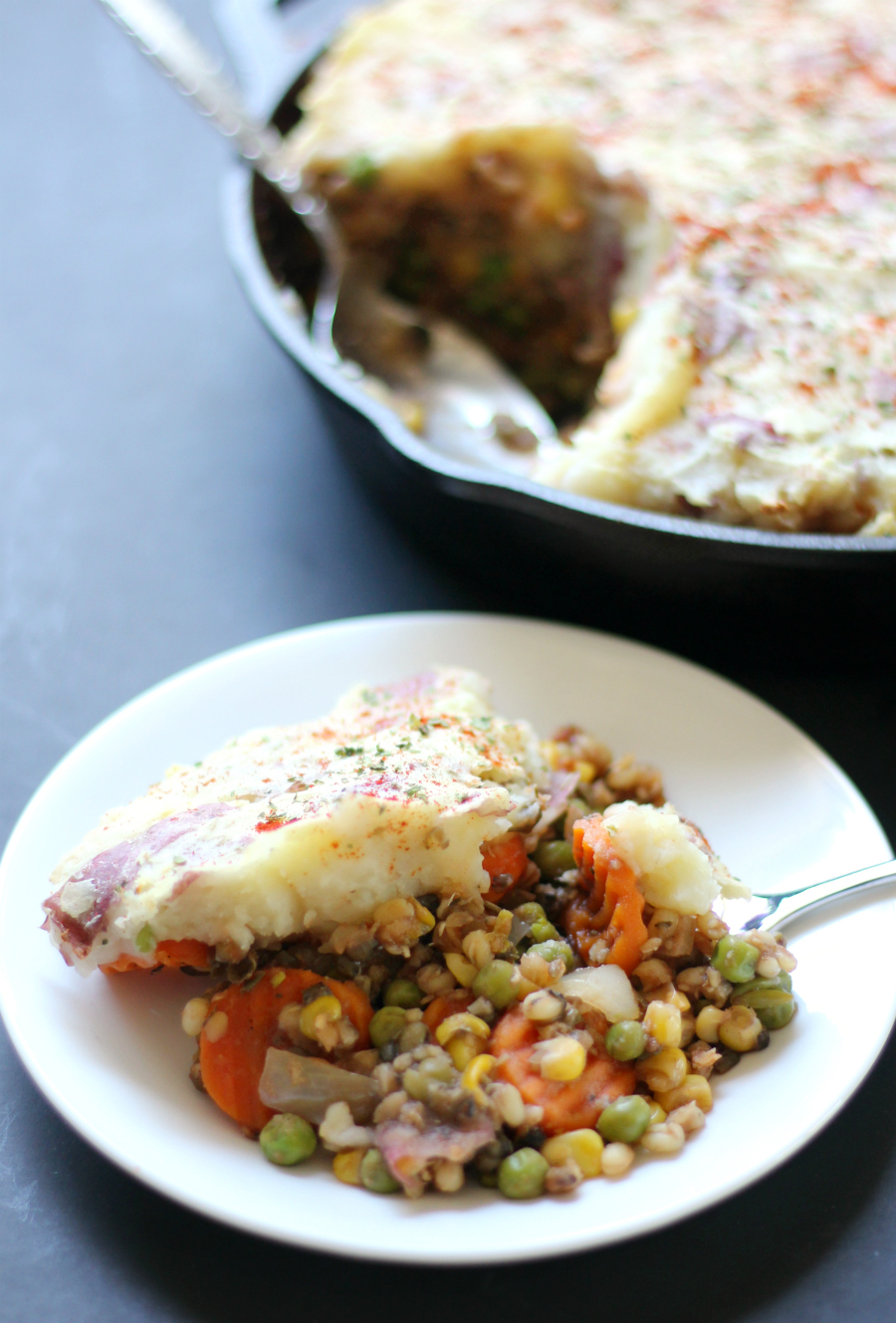 Rustic Mung Bean Shepherd's Pie (Gluten-Free, Vegan) | Strength and Sunshine @RebeccaGF666 The traditional and budget-friendly Irish recipe with a twist! This meatless Rustic Mung Bean Shepherd's Pie is gluten-free, vegan, and allergy-friendly. Whether you're in need of a easy family dinner to serve a crowd of just need some healthy comfort food, this cottage pie is the way to go!