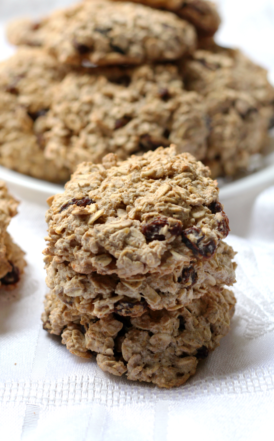 Chewy Gluten-Free Oatmeal Raisin Cookies (Allergy-Free, Vegan) | Strength and Sunshine @RebeccaGF666 Your favorite "healthy" cookies, now gluten-free, allergy-free, and vegan! These Chewy Gluten-Free Oatmeal Raisin Cookies are an easy dessert recipe to bake up any day of the week when the craving for a sweet snack hits!