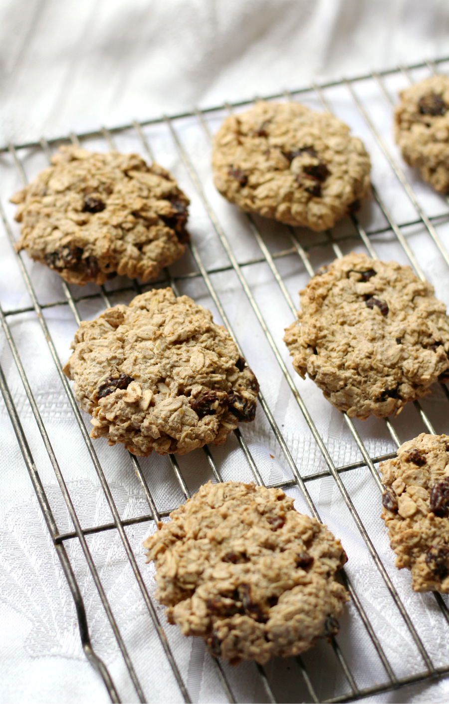 Chewy Gluten-Free Oatmeal Raisin Cookies (Allergy-Free, Vegan) | Strength and Sunshine @RebeccaGF666 Your favorite "healthy" cookies, now gluten-free, allergy-free, and vegan! These Chewy Gluten-Free Oatmeal Raisin Cookies are an easy dessert recipe to bake up any day of the week when the craving for a sweet snack hits!