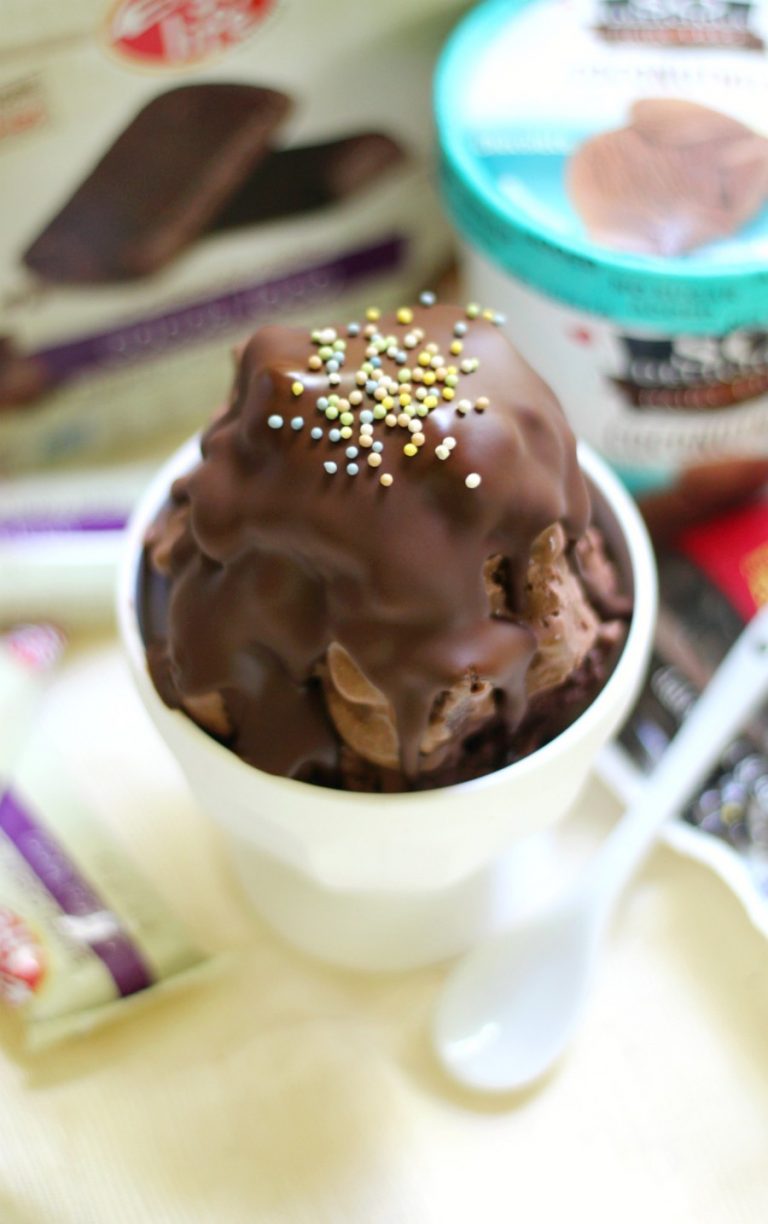 Suandy Triple Chocolate Brownie Chunk Ice Cream Sundae (Gluten-Free, Vegan)