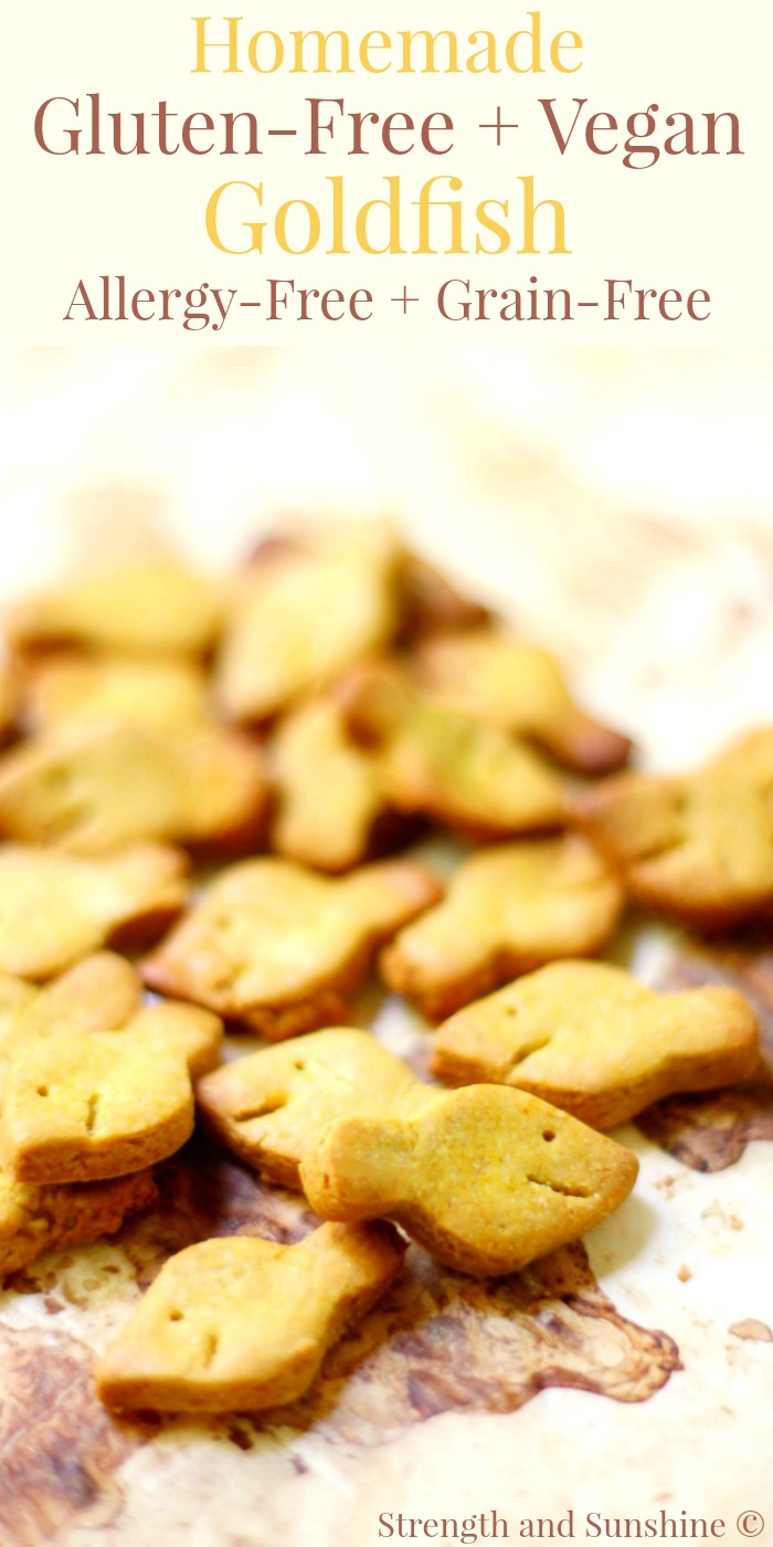 Homemade Gluten-Free + Vegan Goldfish