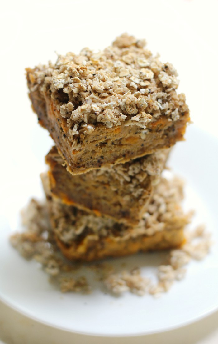 Gluten-Free Pumpkin Spice Coffee Cake (Vegan, Allergy-Free) | Strength and Sunshine @RebeccaGF666 Coffee cake with a seasonal twist! A warm and cozy slice of this Gluten-Free Pumpkin Spice Coffee Cake is just the vegan and top-8 allergy-free treat you need this Fall! A delicious breakfast, brunch, or dessert recipe with an extra java buzz. #glutenfree #vegan