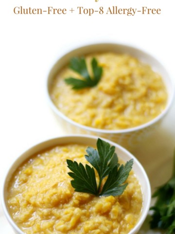 5-Minute Sugar-Free + Vegan Cream-Style Corn (Gluten-Free) | Strength and Sunshine @RebeccaGF666 A classic side dish, lightened up, 2 ingredients, and takes only 5 minutes! This sugar-free & vegan cream-style corn recipe is on the family dinner table in a snap! Creamed corn without the cream and is gluten-free & top-8 allergy-free too! #creamedcorn #corn #glutenfree #vegan #dairyfree #sugarfree #sidedish