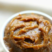 Easy Slow Cooker Pumpkin Butter (Gluten-Free, Vegan, Paleo) | Strength and Sunshine @RebeccaGF666 The easiest slow cooker pumpkin butter to make this autumn and winter season! Nothing can be more cozy than thick, sweet, dreamy aromas and tastes of perfectly spiced and sweetened pumpkin butter! No need to roast your own pumpkin for this gluten-free, vegan, paleo, and allergy-free crock-pot recipe either! #slowcooker #crockpot #pumpkin #pumpkinbutter #glutenfree #vegan #paleo