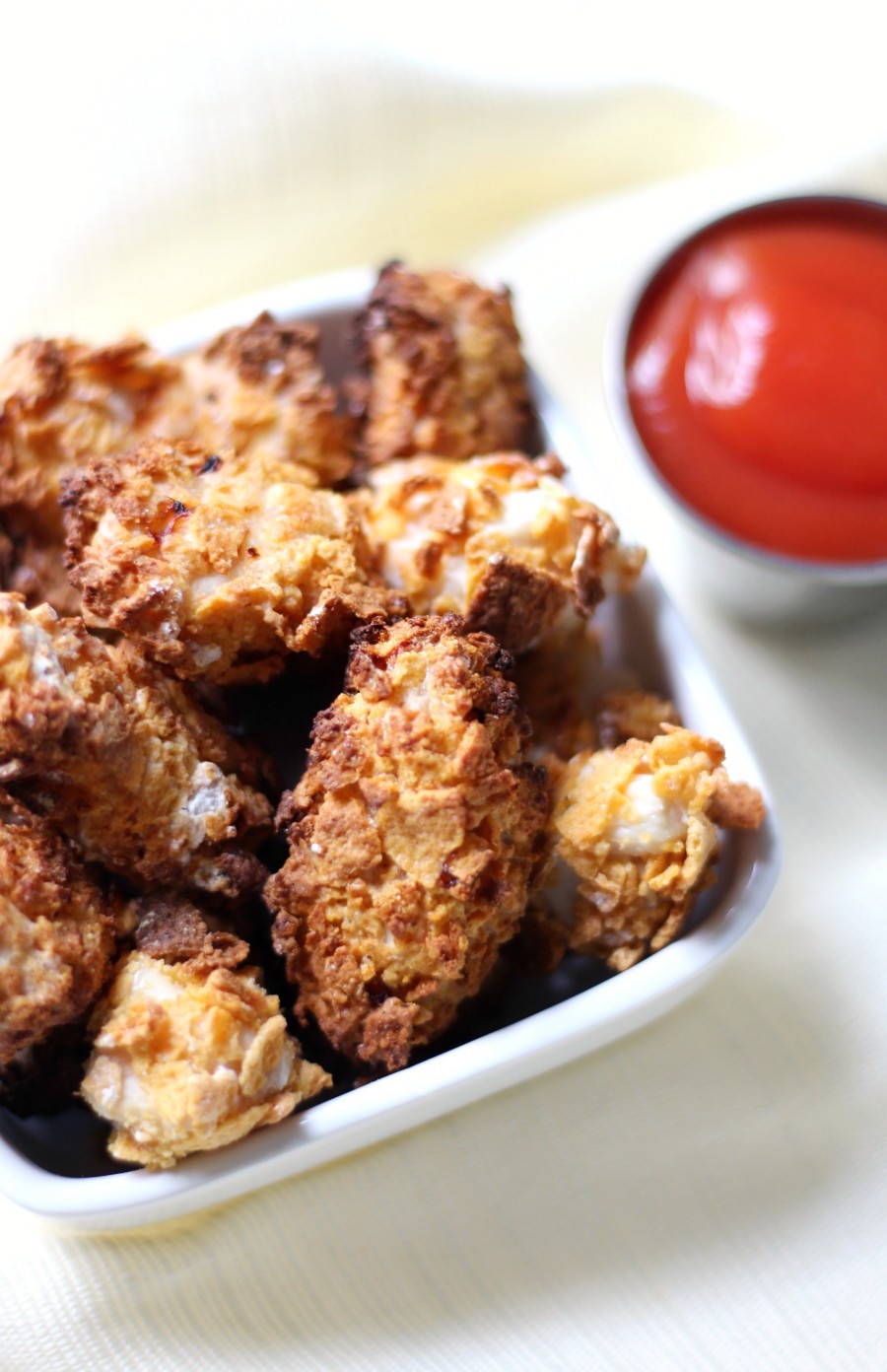 Extra Crispy Gluten-Free Air Fryer Popcorn Chicken (Allergy-Free, No Oil) | Strength and Sunshine @RebeccaGF666 No oil needed for this Extra Crispy Gluten-Free Air Fryer Popcorn Chicken recipe! A healthier, super crunchy version of your fast food favorite that's top 8 allergy-free, a mom-approved quick & easy dinner idea, and kid-friendly! sponsored #popcornchicken #glutenfree #allergyfree #dinner #chicken