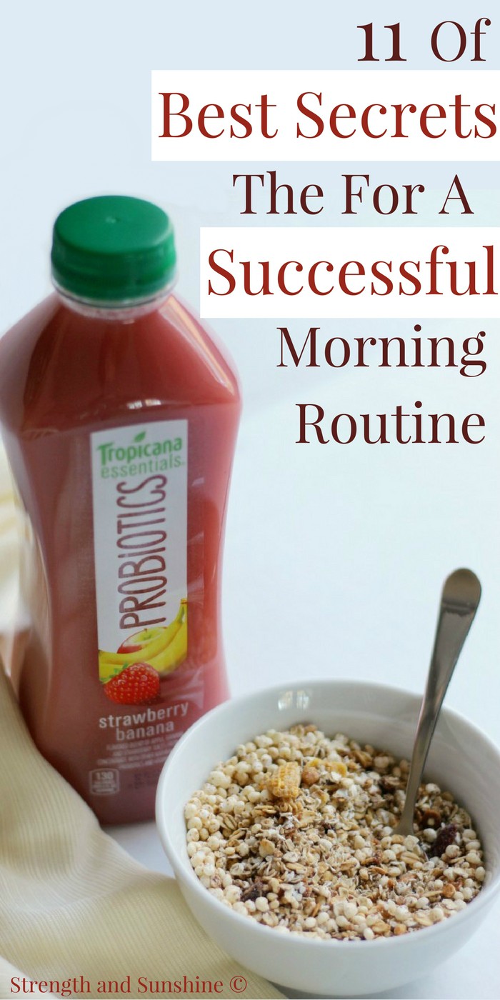 11 Of The Best Secrets For A Successful Morning Routine | Strength and Sunshine @RebeccaGF666 Your morning routine sets the course for the rest of your day. Make sure you’re implementing 11 of the best secrets for a successful morning routine so you can carry that success and confidence with you all day long!