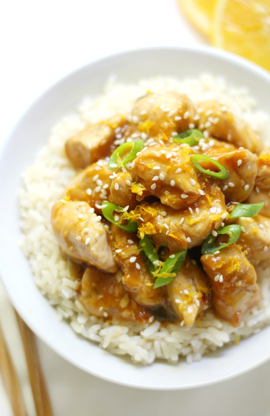 Gluten-Free Orange Chicken (Soy-Free, Top-8 Allergy-Free) | Strength and Sunshine @RebeccaGF666 Easy Chinese take-out made right at home! This Gluten-Free Orange Chicken recipe is not only soy-free, but top-8 allergy-free, quick to make, & a whole lot healthier! With a sticky, sweet, & spicy homemade orange sauce, this remake on the classic take-out will be a new favorite dinner option (with killer leftovers!) #orangechicken #chicken #takeout #glutenfree #soyfree #nutfree #chinesefood