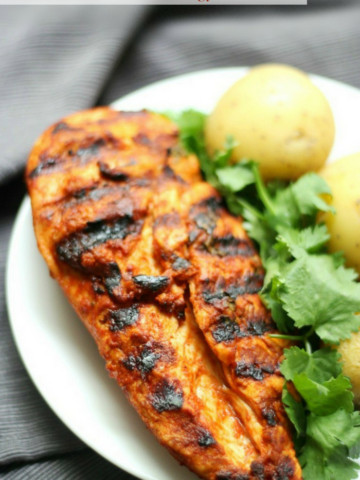 Grilled Peri-Peri Chicken (Gluten-Free, Paleo, Allergy-Free) | Strength and Sunshine @RebeccaGF666 A spicy North African recipe that will take your plain grilled chicken up a notch! Marinated in a spicy, zesty sauce, this Grilled Peri-Peri Chicken is loaded with flavor, gluten-free, paleo, top 8 allergy-free, and perfect for any cookout, bbq, or dinner! #chicken #periperi #grilling #glutenfree #paleo #grilledchicken #strengthandsunshine