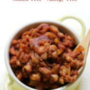 Old-Fashioned Vegan Baked Beans (Gluten-Free, Allergy-Free) | Strength and Sunshine @RebeccaGF666 Just like grandma used to make! This is the best Old-Fashioned Vegan Baked Beans recipe! They're sweet, smoky, gluten-free, top 8 allergy-free, and baked right in your cast iron skillet! #bakedbeans #vegan #glutenfree #sidedish