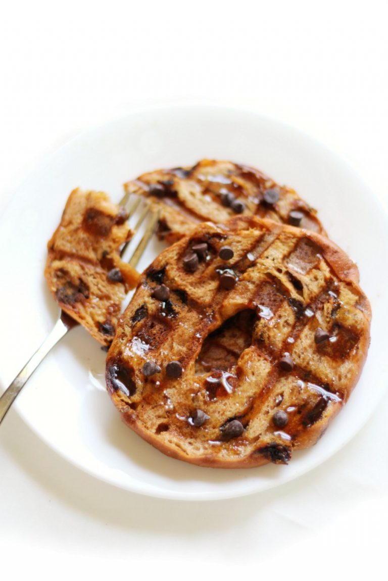 GlutenFree Cinnamon French Toast Bagel Waffles (Vegan, AllergyFree)