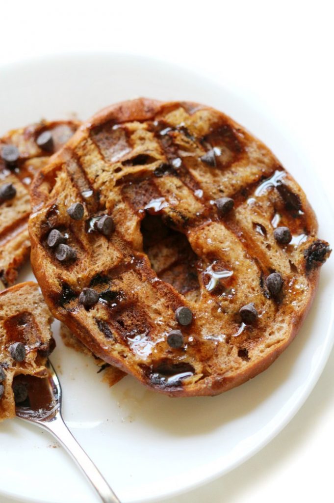 GlutenFree Cinnamon French Toast Bagel Waffles (Vegan, AllergyFree)