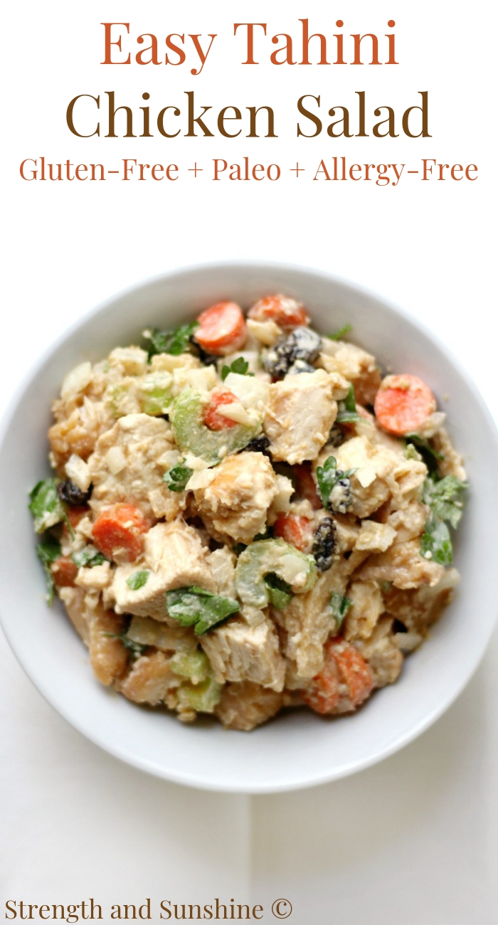 bowl-of-tahini-chicken-salad-overhead-pin