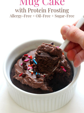 hand-scoop-chocolate-buckwheat-mug-cake-pin