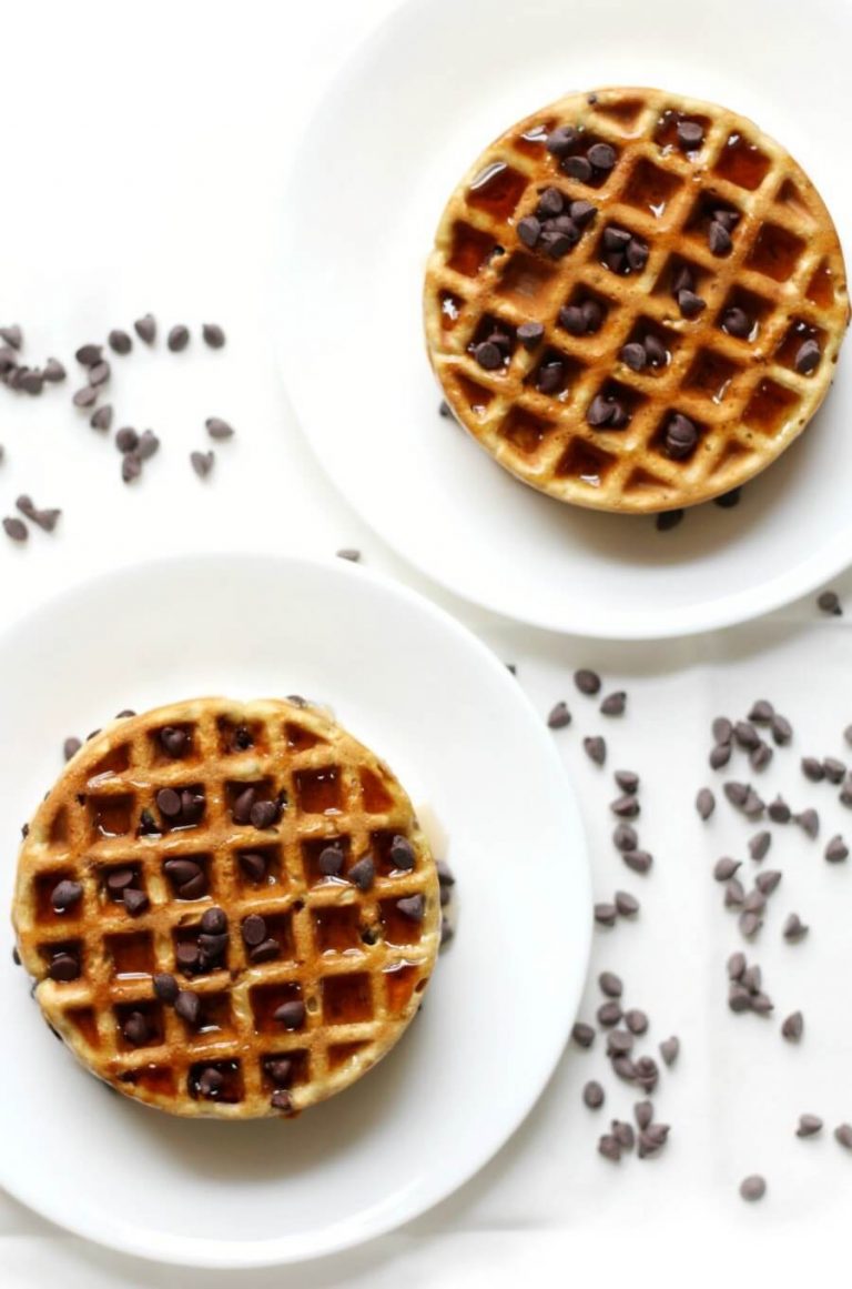 Easy GlutenFree Chocolate Chip Waffles (Vegan, AllergyFree)