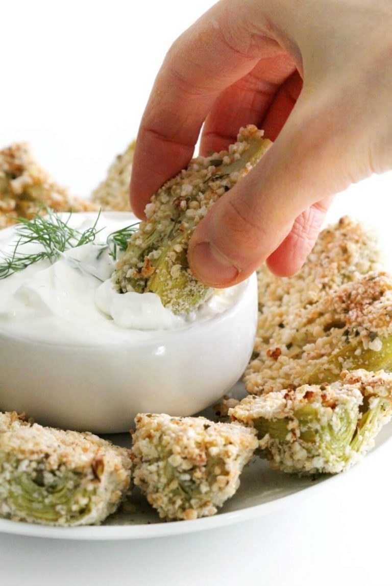 Breaded Air Fryer Artichoke Hearts (GlutenFree, Vegan, AllergyFree)