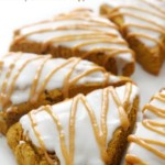 gluten-free pumpkin scones close-up