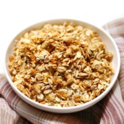 bowl of gluten-free pumpkin spice granola