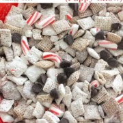 peppermint bark puppy chow with image text overlay