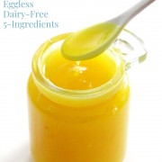 eggless vegan lemon curd with image text