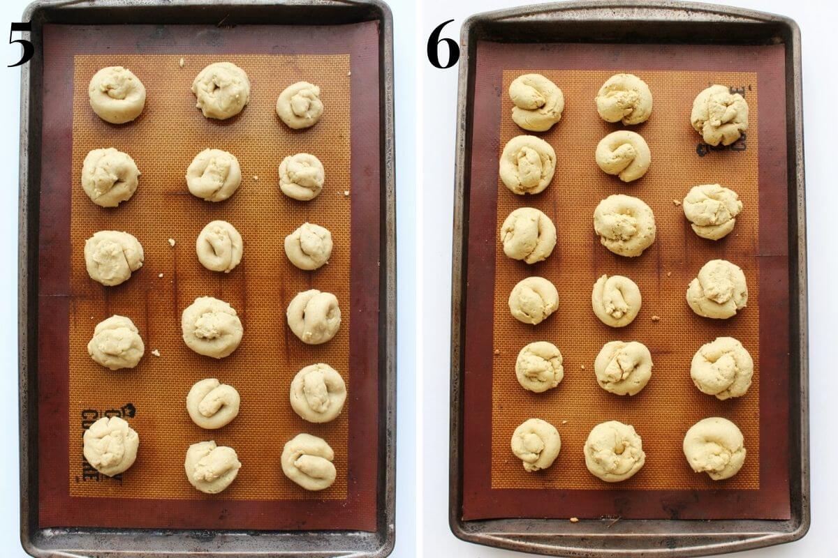 how to shape tarallucci al limone lemon knot cookies