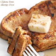 vegan french toast with image text
