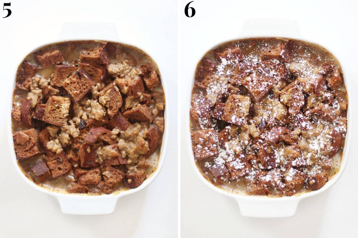 baking the gluten-free french toast casserole