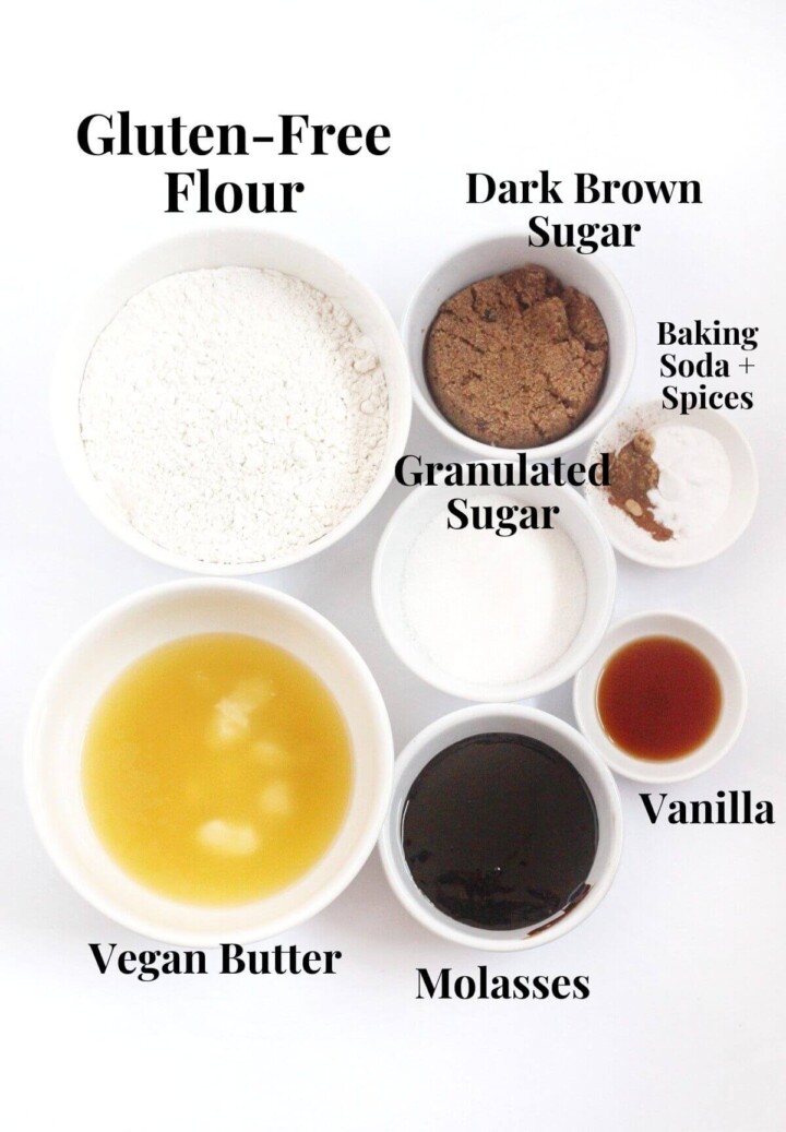 GlutenFree Soft Molasses Cookies (Vegan, AllergyFree)