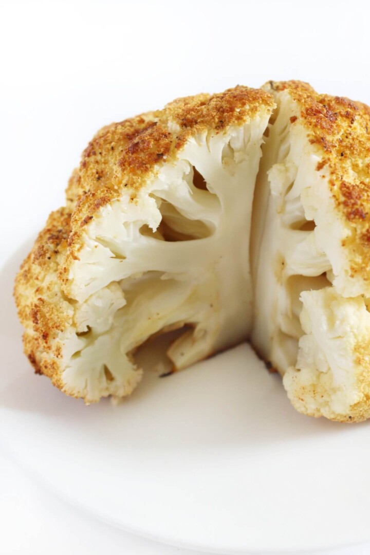 Whole Roasted Cauliflower Recipe - Strength and Sunshine